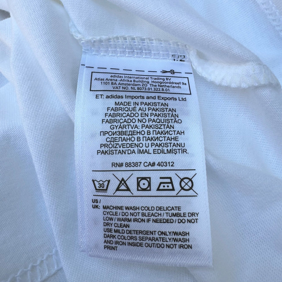 Adidas Trefoil Athleisure Tank Top White M Cotton Mens Sleeveless Workout Shirt