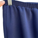 Switch Bend Over Levis Vintage Navy Pleat Hem Stretch Elastic Waist Knee Length Skirt 8 3 image