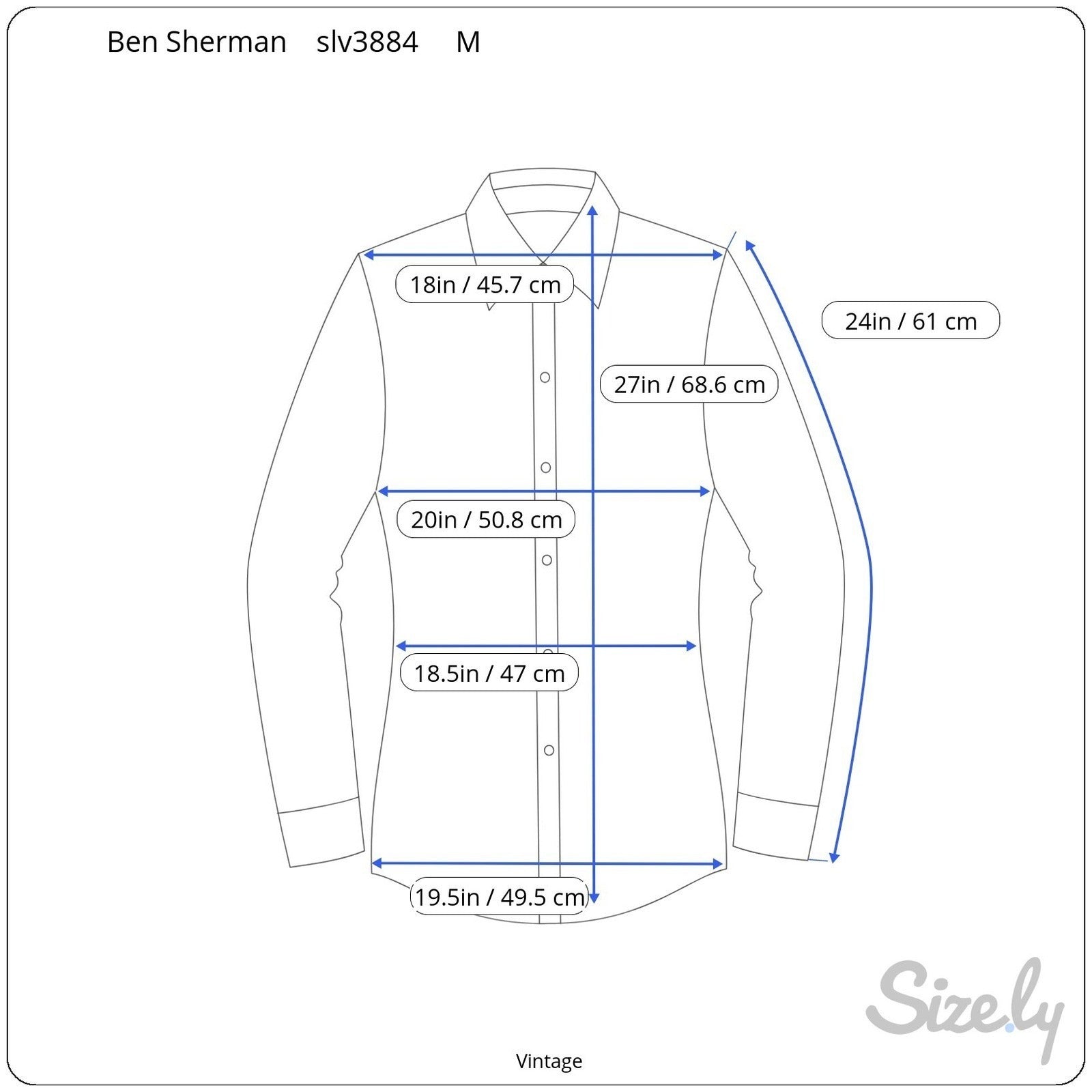 Ben Sherman Mens Black Long Sleeve Button Down Shirt Solid Collared Sharp Fit M