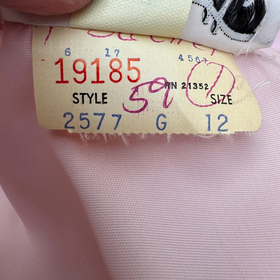 Miss Elliette California Vintage 60s Pink Chiffon Grecian Maxi Dress 2577 Sze XS
