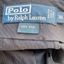 Switch Polo Ralph Lauren Vintage 90s Mens Black 100% Wool Pleated Dress Pants Size 36 2 image