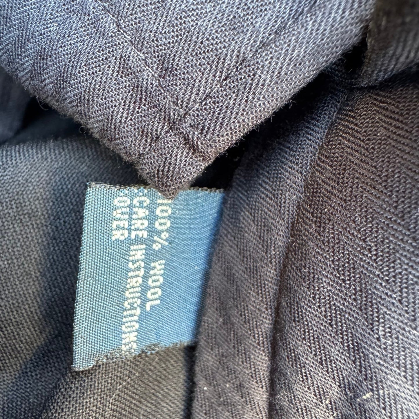 Polo Ralph Lauren Vintage 90s Mens Black 100% Wool Pleated Dress Pants Size 36