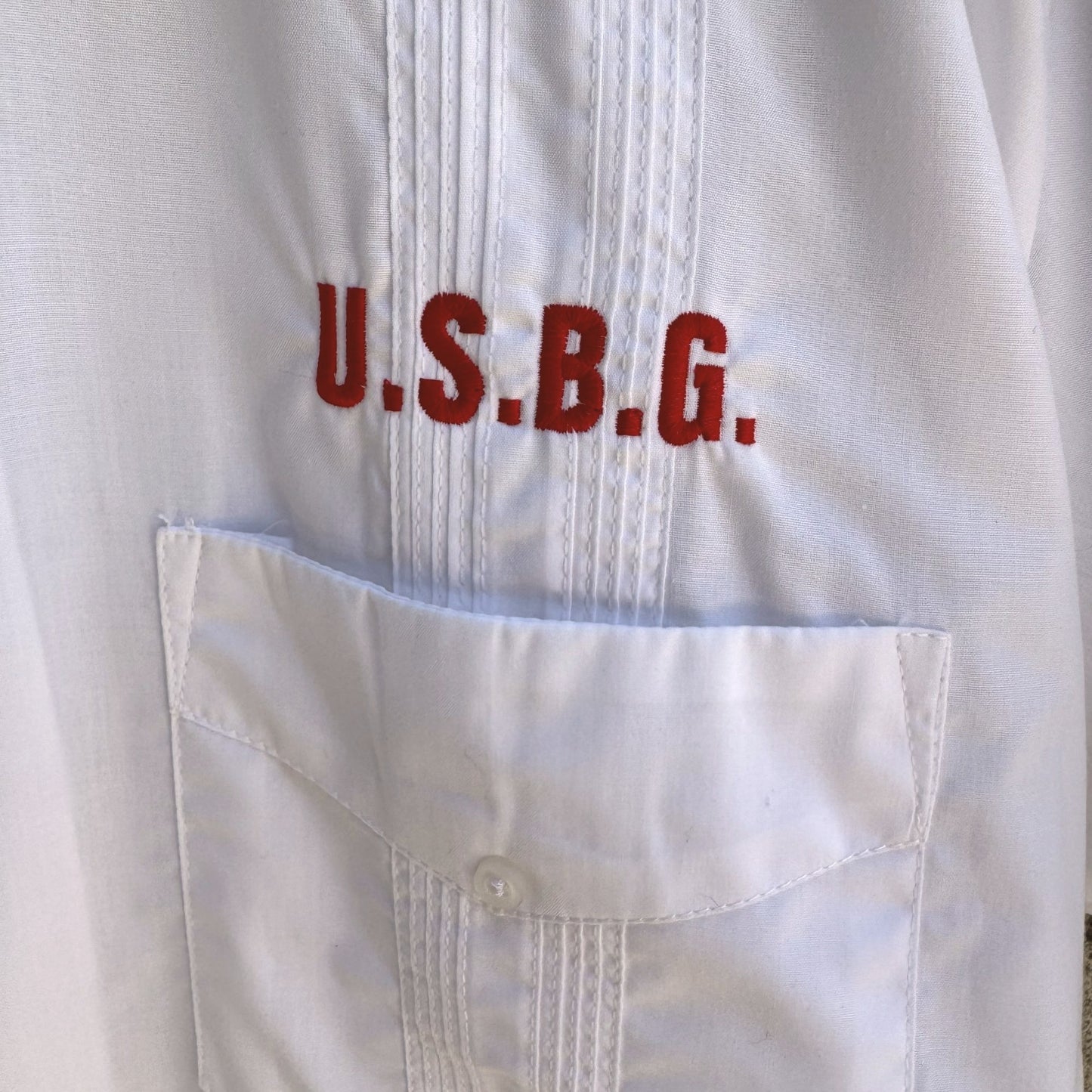 Tropical Breeze Acavero Mens White USBG Embroidered Guayabera Shirt New XL