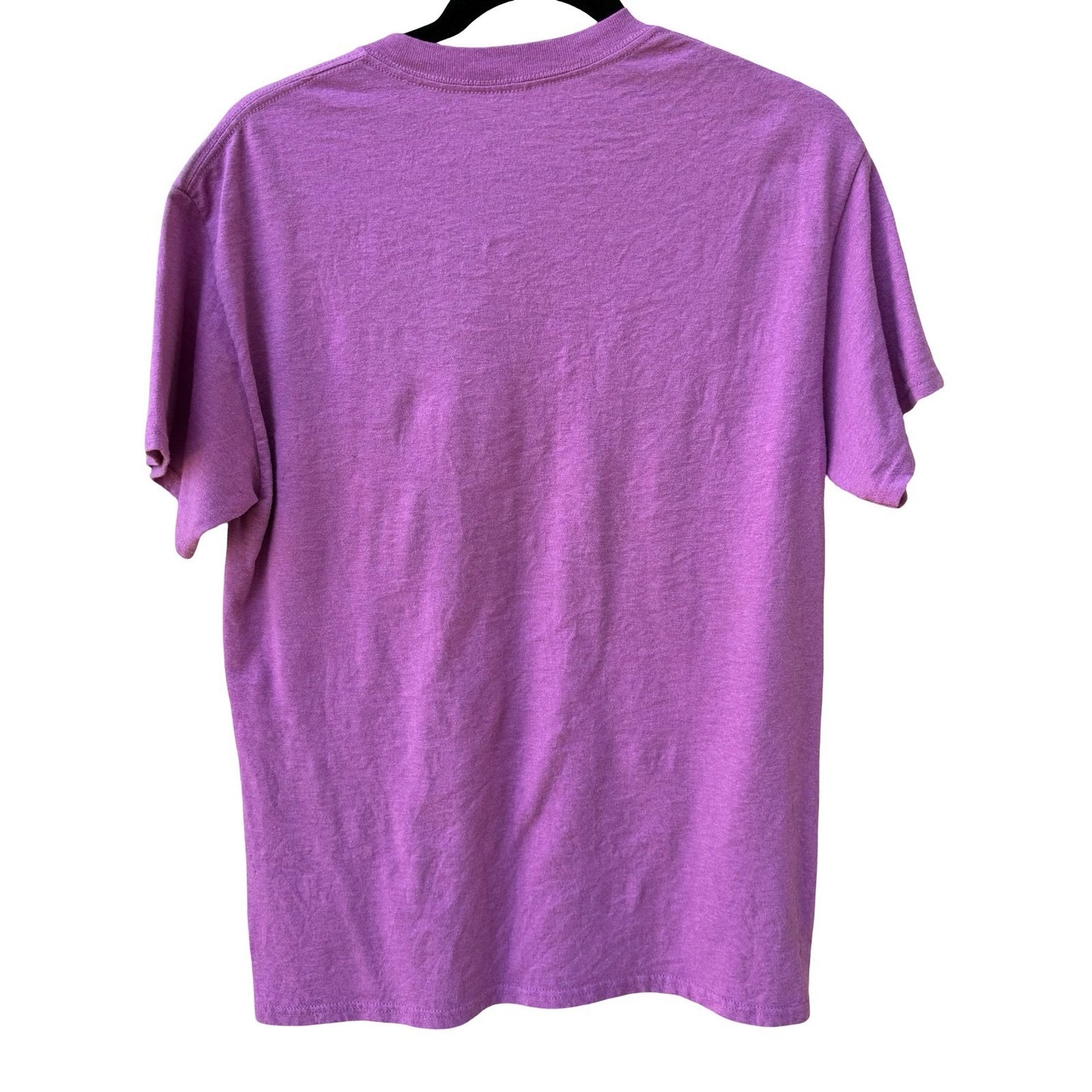 Aloha Hawaii Purple Graphic T-Shirt Tropical Palm Tree Hibiscus Tee Mens Medium