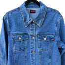 Switch Street Vibes Vintage Womens Blue Denim Trucker Button Closure Pockets Jacket XL 2 image