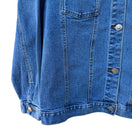 Switch Street Vibes Vintage Womens Blue Denim Trucker Button Closure Pockets Jacket XL 3 image