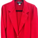 Switch Sag Harbor Vintage 80s 90s Red Single Button Blazer Jacket Textured Size 10P 3 image