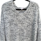 Switch So Cozy Plush Textured Fuzzy Womens V Neck Long Sleeve Comfy Knit Sweater XL 2 image