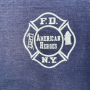 Switch Fire Department New York FDNY In Memory Of American Heroes Vintage Navy T-Shirt 3 image