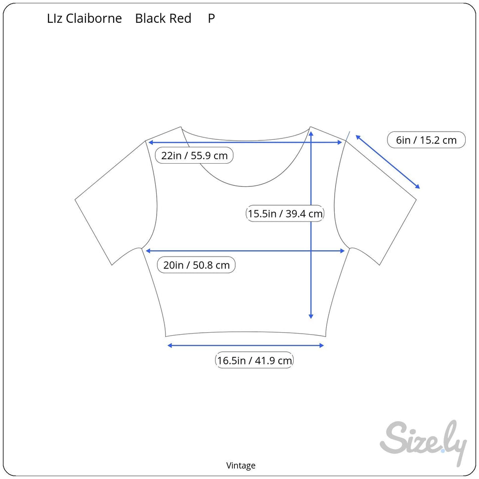 Liz Claiborne Petite Vintage Cropped Chevron Short Sleeve Silk Blend Sweater P