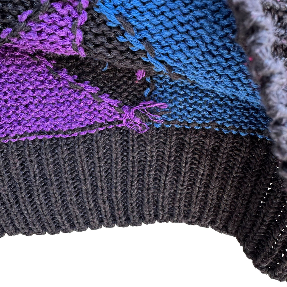 Liz Claiborne Petite Vintage Cropped Chevron Short Sleeve Silk Blend Sweater P