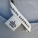 Switch Banana Republic Womens Silk Blend 3/4 Sleeve Crew Neck Sweater Light Blue L 2 image