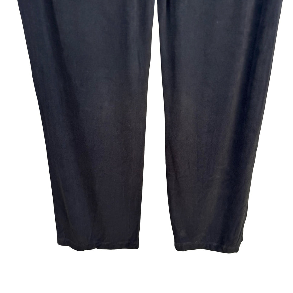 Chicos Travelers Black Slinky Knit Straight Leg Pull On Pants Womens 1 M Capsule