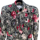 Switch Richard Warren Petites Vintage Floral Print Long-Sleeve Tie Neck Peplum Blazer 2 2 image