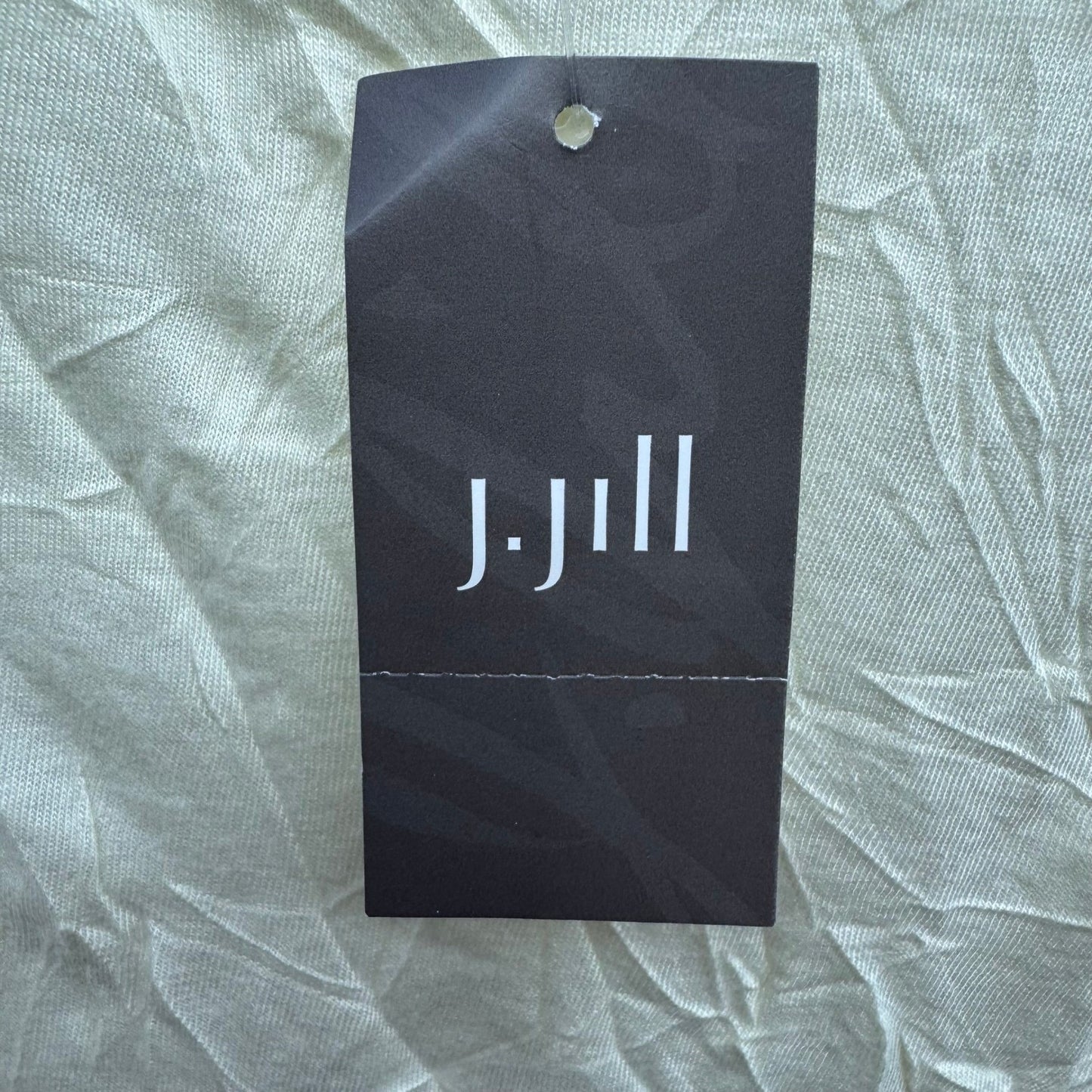 J Jill Butter Yellow Crinkle Texture Coastal Minimalist Layering Chic Top L NEW