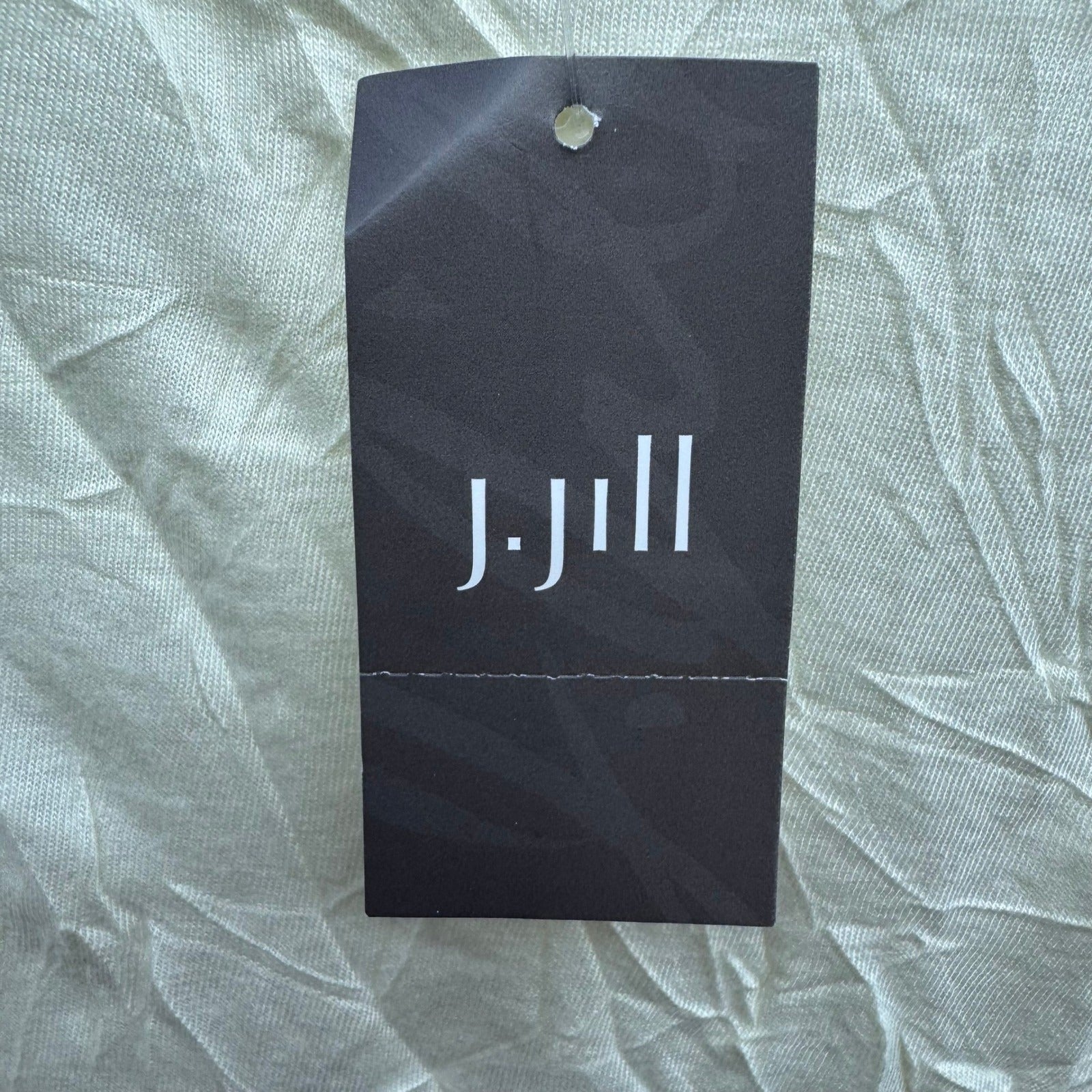 J Jill Butter Yellow Crinkle Texture Coastal Minimalist Layering Chic Top L NEW