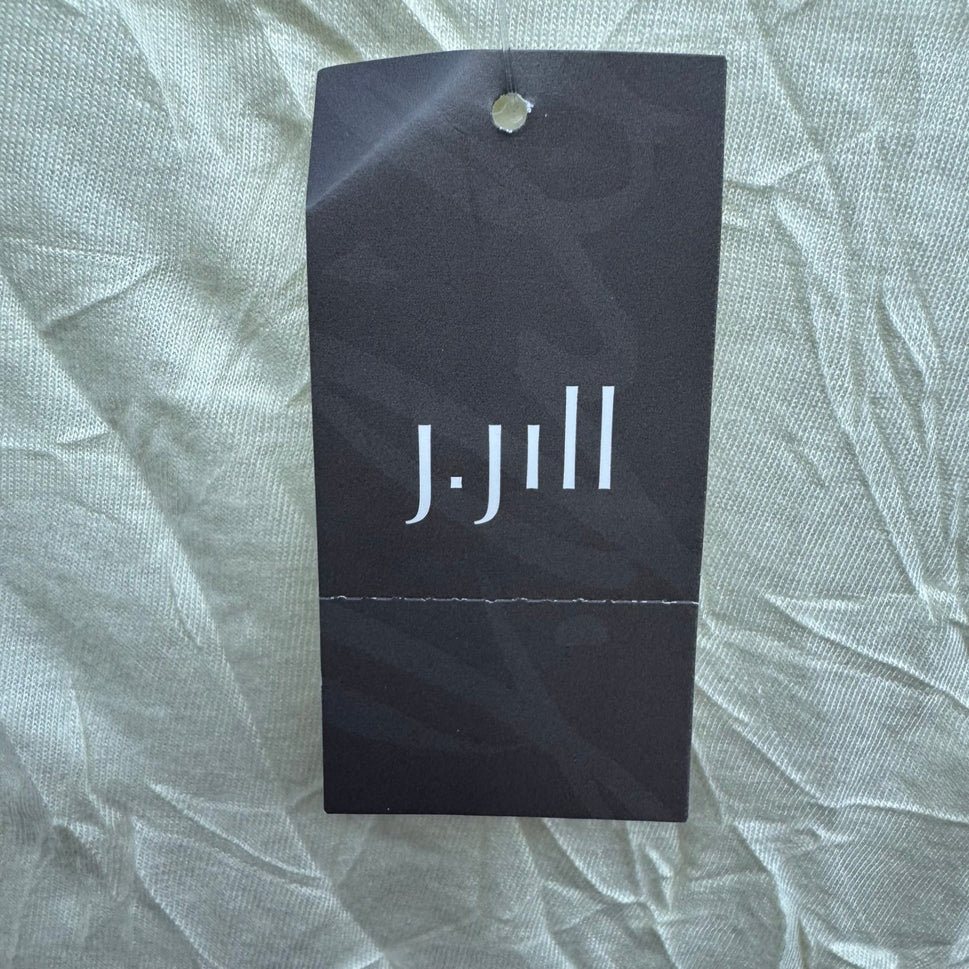 J Jill Butter Yellow Crinkle Texture Coastal Minimalist Layering Chic Top L NEW