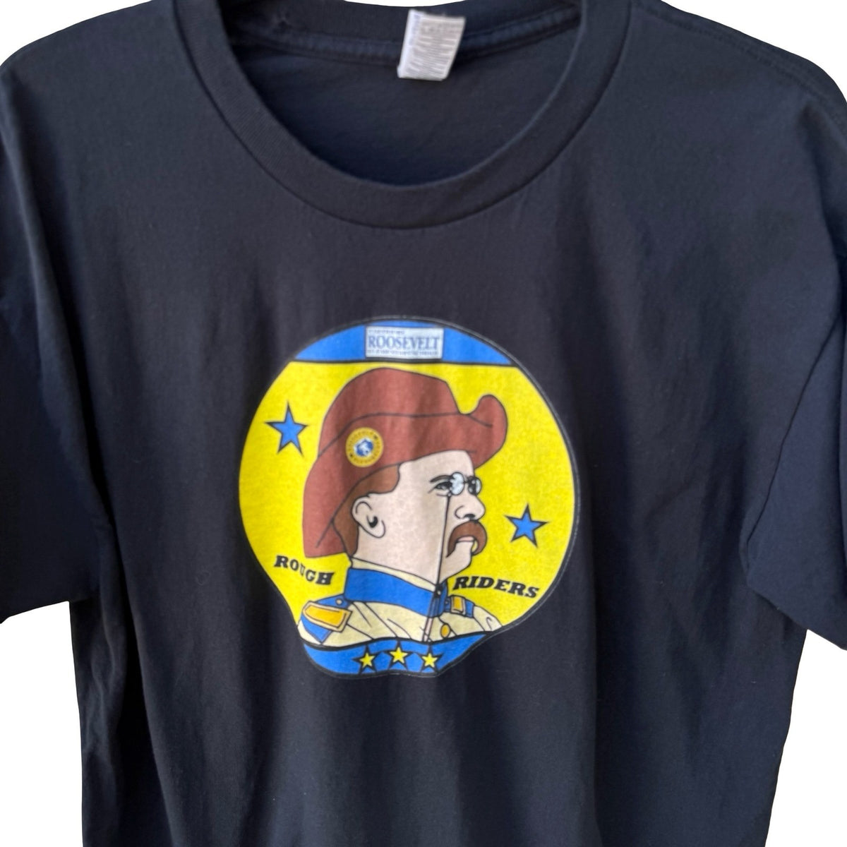 Gildan Teddy Roosevelt Elementary Rough Riders Americana Graphic T-Shirt Mens L