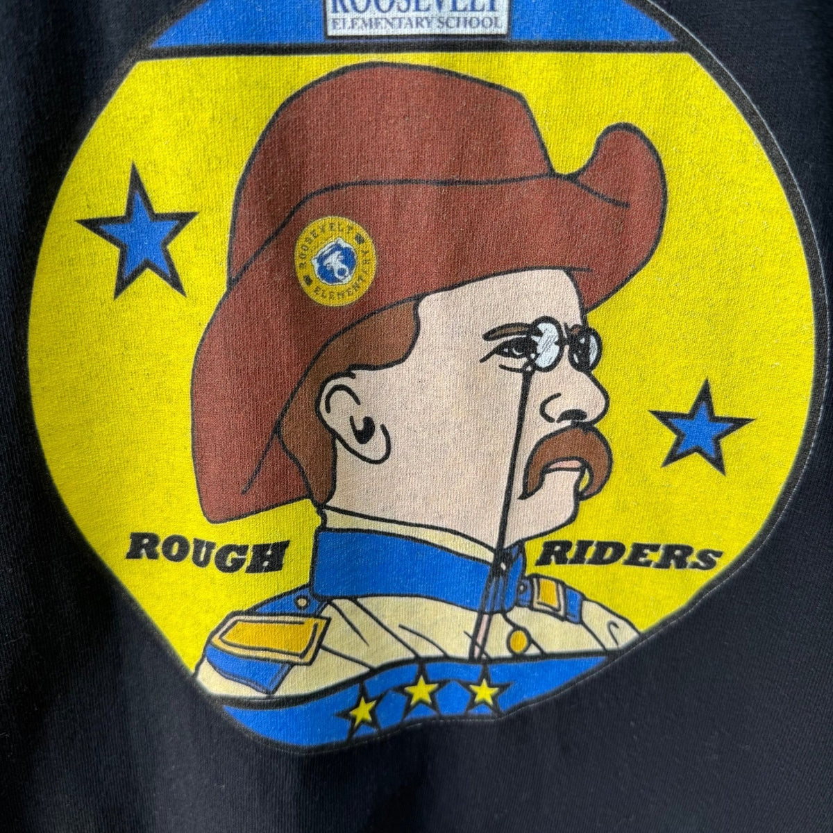 Gildan Teddy Roosevelt Elementary Rough Riders Americana Graphic T-Shirt Mens L