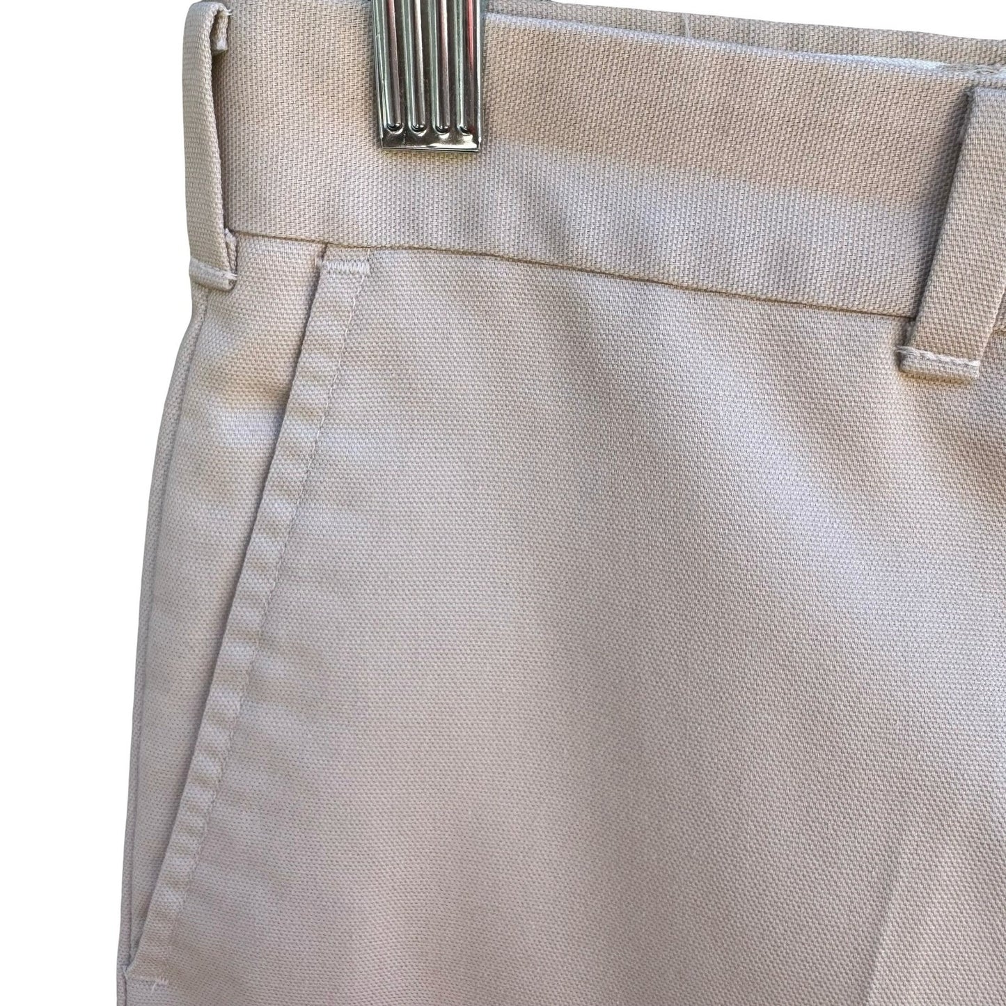 Haggar Vintage 70s 80s Magic-Stretch Mens Tan Dress Pants Minimalist Retro Mod
