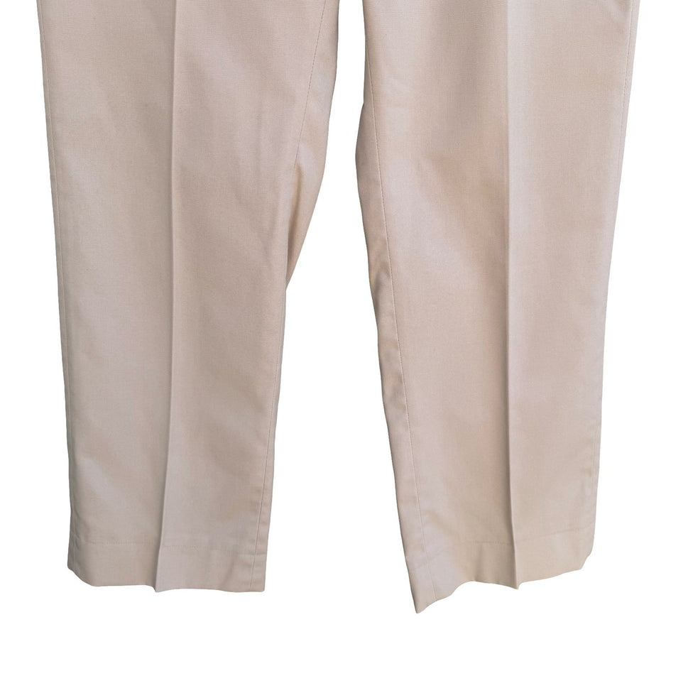 Haggar Vintage 70s 80s Magic-Stretch Mens Tan Dress Pants Minimalist Retro Mod