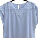 Switch Sentiments Cottagecore Coquette Feminine Eyelet Embroidered Scallop Blouse L 3 image