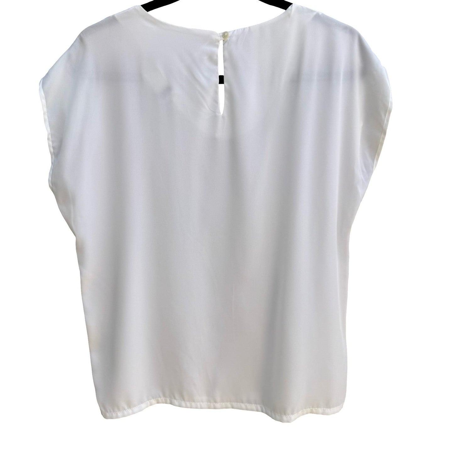 Sentiments Cottagecore Coquette Feminine Eyelet Embroidered Scallop Blouse L