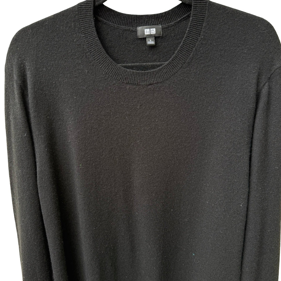 Uniqlo 100% Cashmere Quiet Luxury Minimalist Preppy Old Money Sweater Mens L