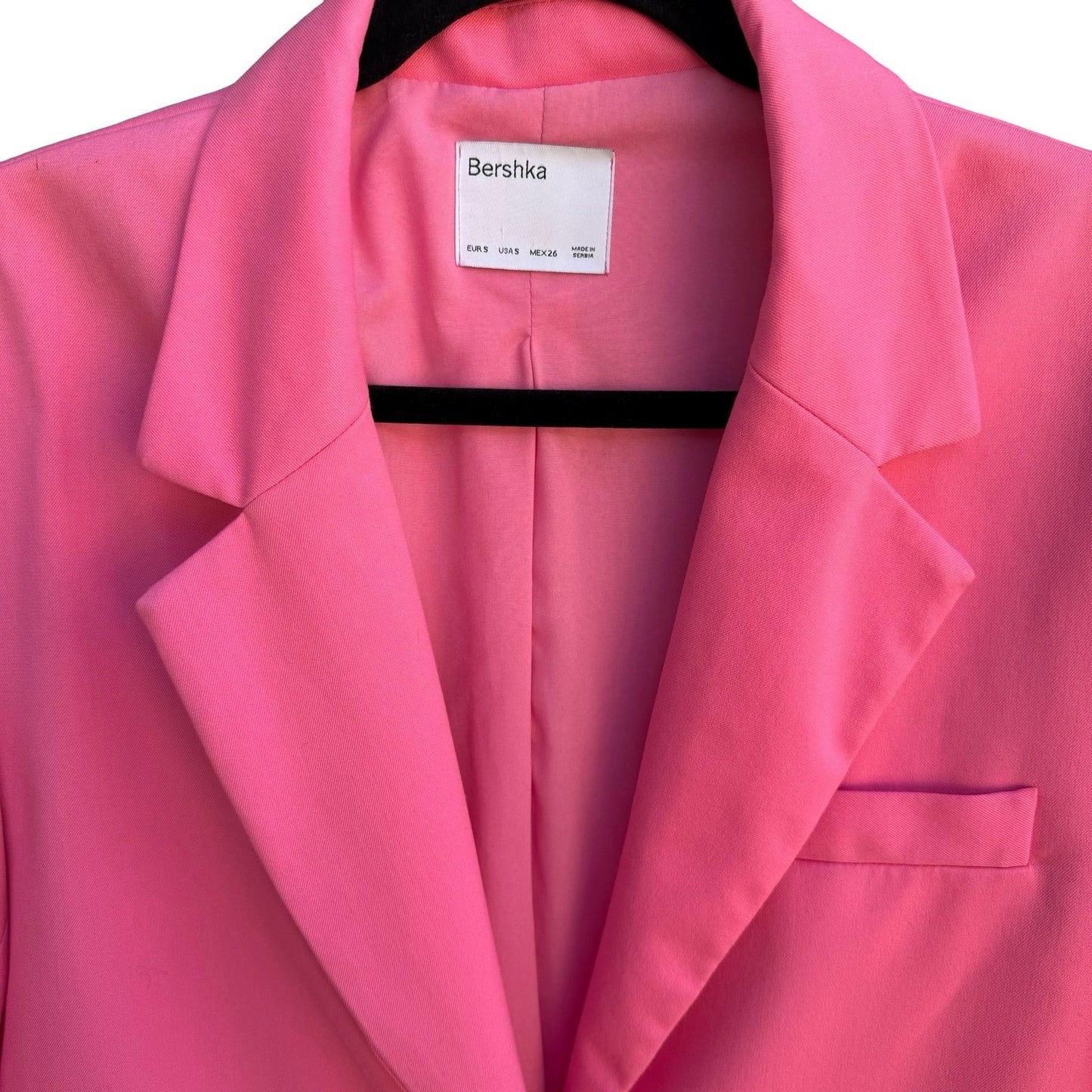 Bershka Hot Pink Oversized Tailored Statement Blazer S Barbiecore Power Suit