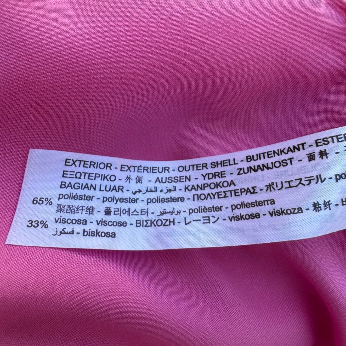 Bershka Hot Pink Oversized Tailored Statement Blazer S Barbiecore Power Suit