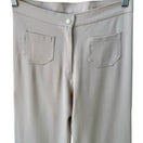 Switch Sharagano Paris Vintage French Chic Minimalist Wide Leg Beachy Dress Pants Tan 6 3 image