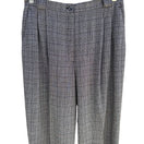 Switch Norton McNaughton Vintage Womens Gray Plaid High-Waisted Pleat Front Trousers 14 2 image