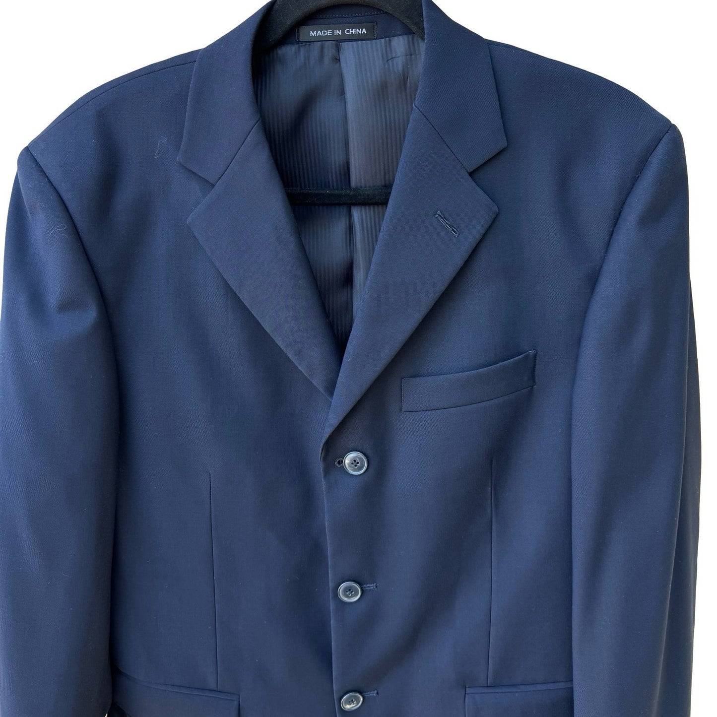 Giorgio Ferraro Mens Navy 3-Button Blazer Jacket 36S Italian Design Professional