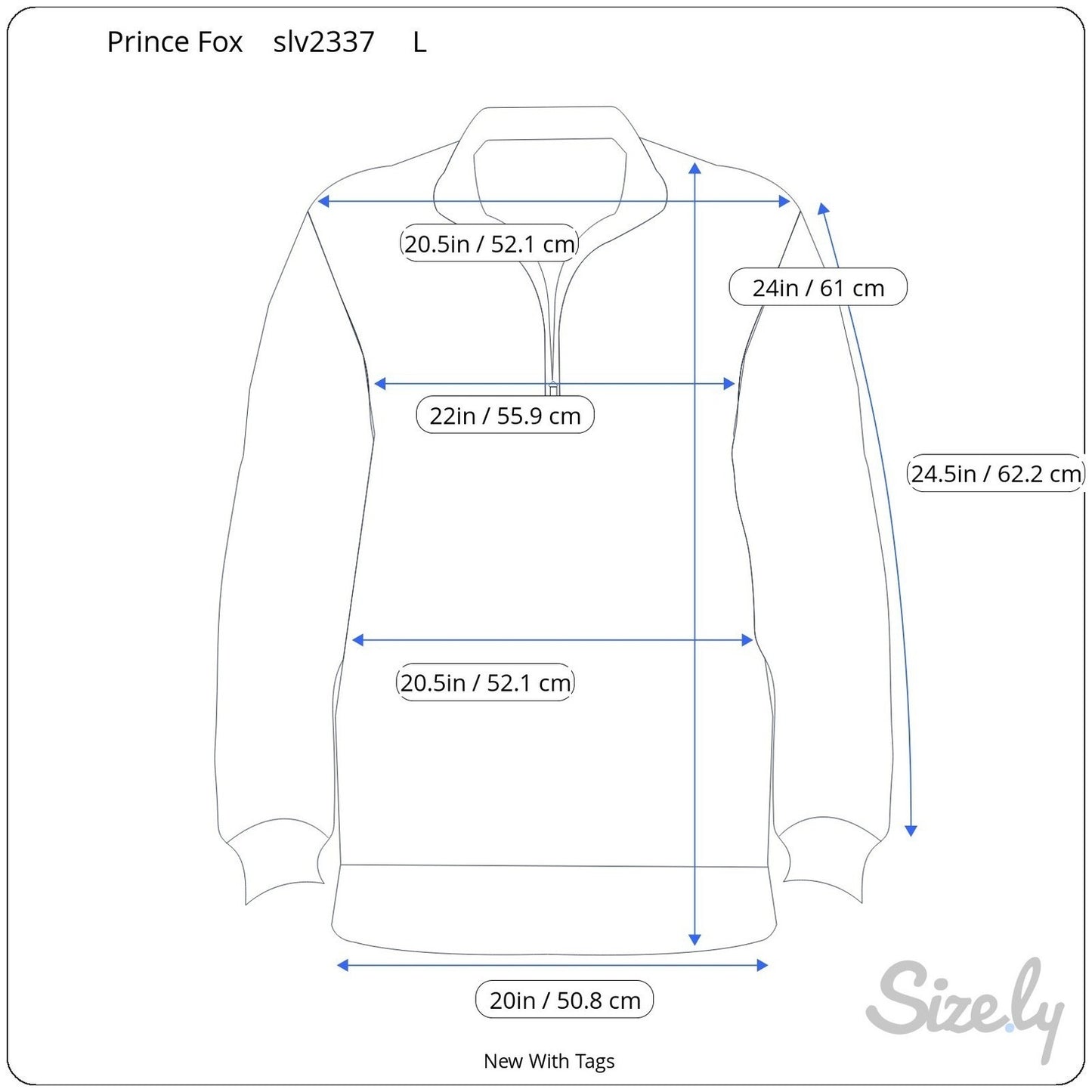Prince & Fox Mens Red Quarter Zip Fleece Sweatshirt Logo Pullover Large NEW