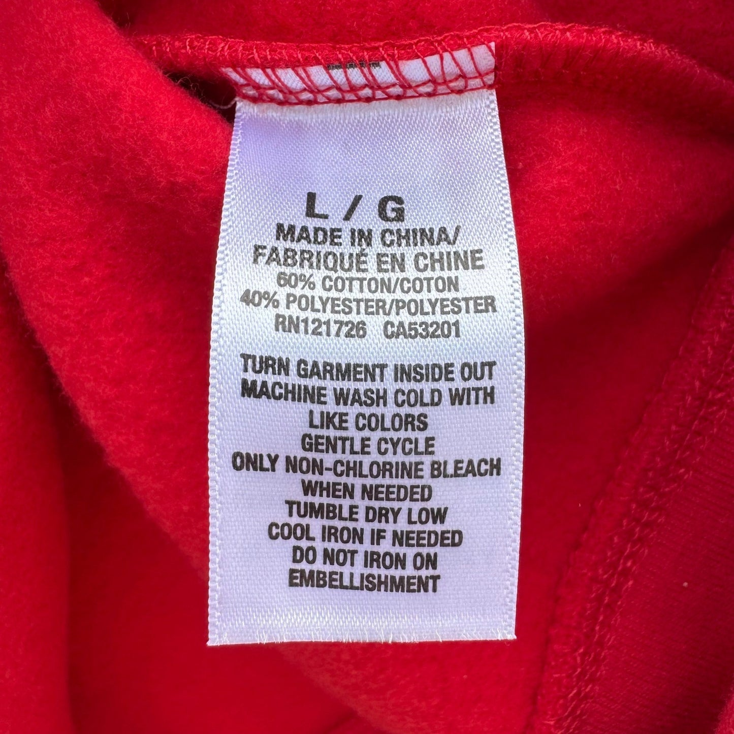 Prince & Fox Mens Red Quarter Zip Fleece Sweatshirt Logo Pullover Large NEW