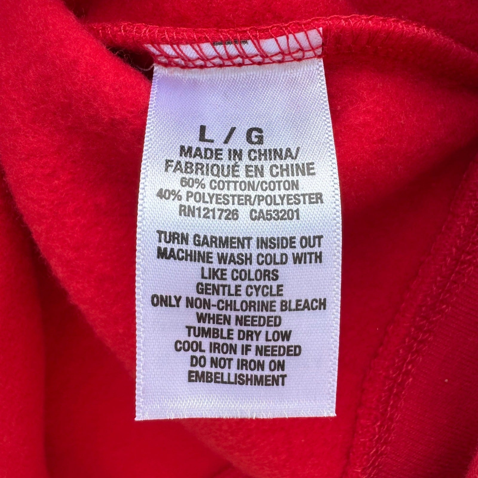 Prince & Fox Mens Red Quarter Zip Fleece Sweatshirt Logo Pullover Large NEW