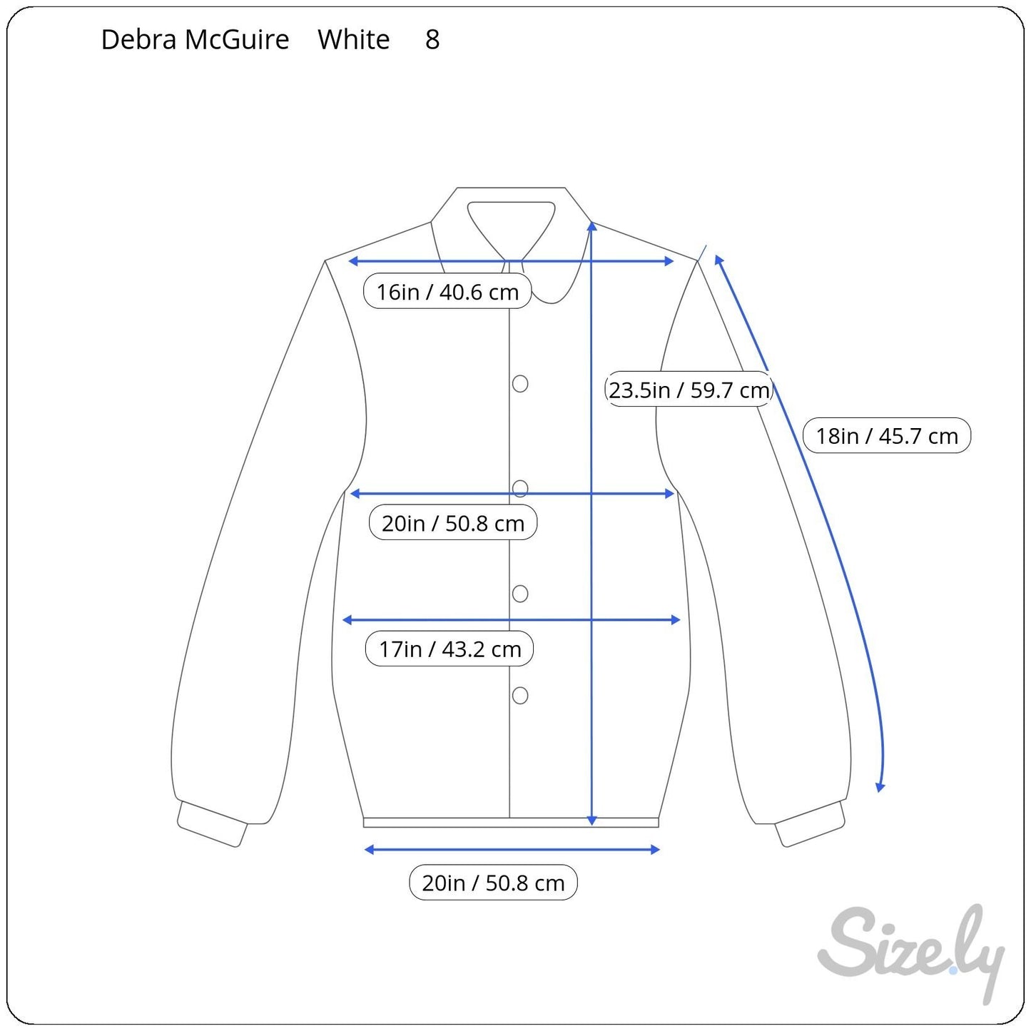 Debra McGuire Womens White Button-Up Floral Cut Out 3/4 Sleeves Shirt Blouse 8