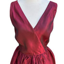 Switch ABS Evening Y2K 90s Glam Iridescent Taffeta Formal Holiday Prom Wrap Dress 12 3 image