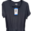 Switch 32 Degrees Cool Womens Black Short Sleeve Drawstring Pocket T-Shirt Dress L NEW 3 image