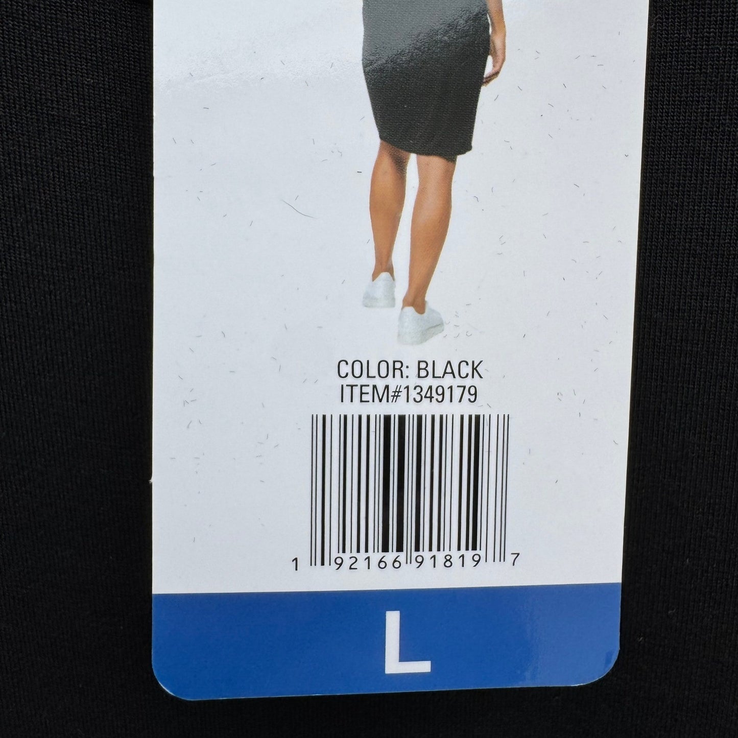 32 Degrees Cool Womens Black Short Sleeve Drawstring Pocket T-Shirt Dress L NEW
