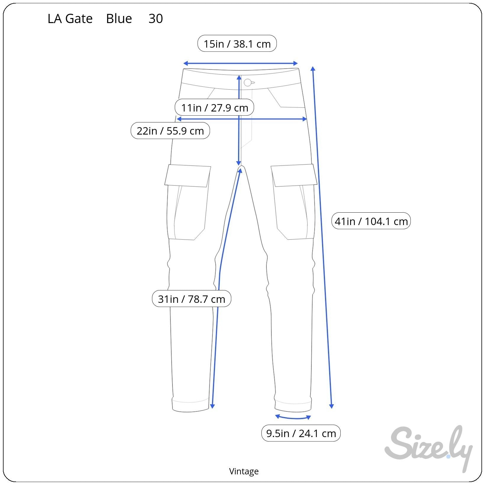 LA Gate Vintage Y2K Navy Mens Side Pockets JNCO Style Utility Cargo Baggy Pants