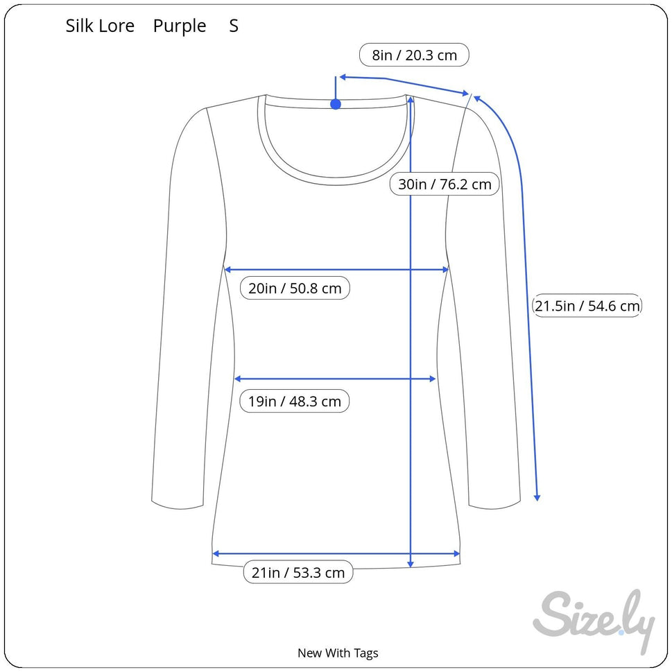 Silk Lore Velvet Burnout Floral Tunic Purple Long Sleeve Fairy Grunge Top New S
