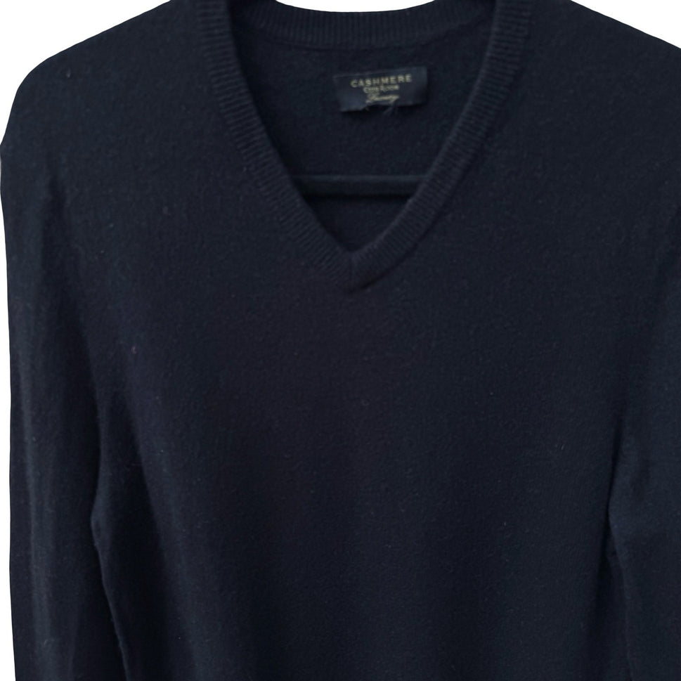 Club Room Luxury 100% Cashmere Quiet Luxury Old Money Minimalist Sweater Black M