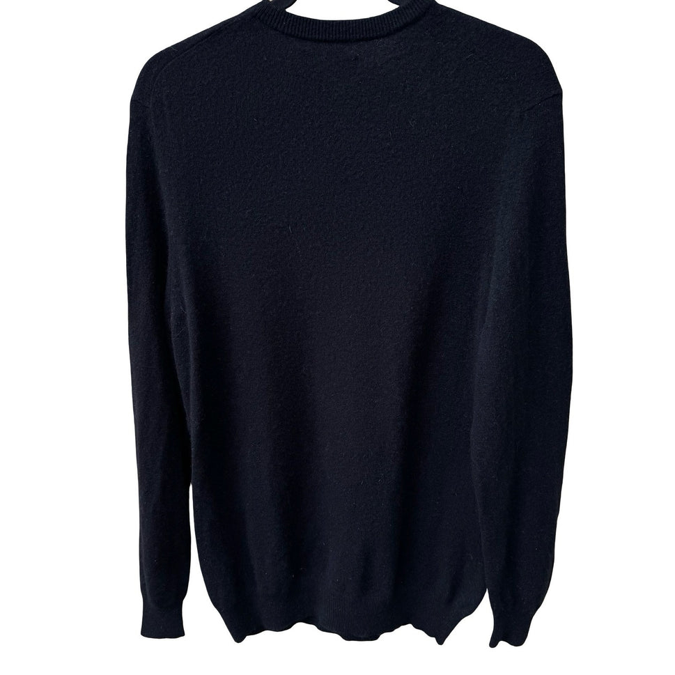 Club Room Luxury 100% Cashmere Quiet Luxury Old Money Minimalist Sweater Black M