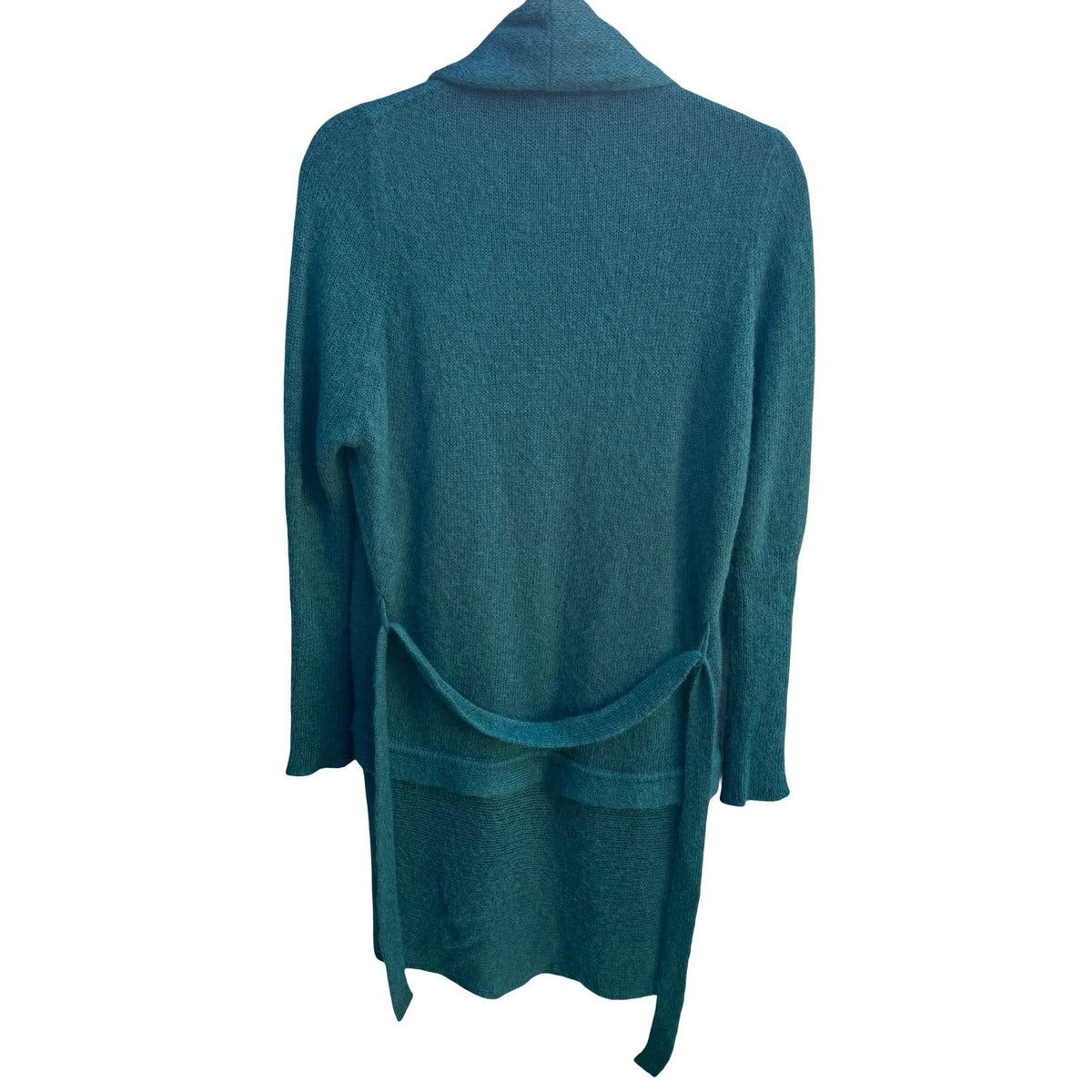 Costume National Italian Mohair Blend Grunge Whimsigoth Draped Open Cardigan S