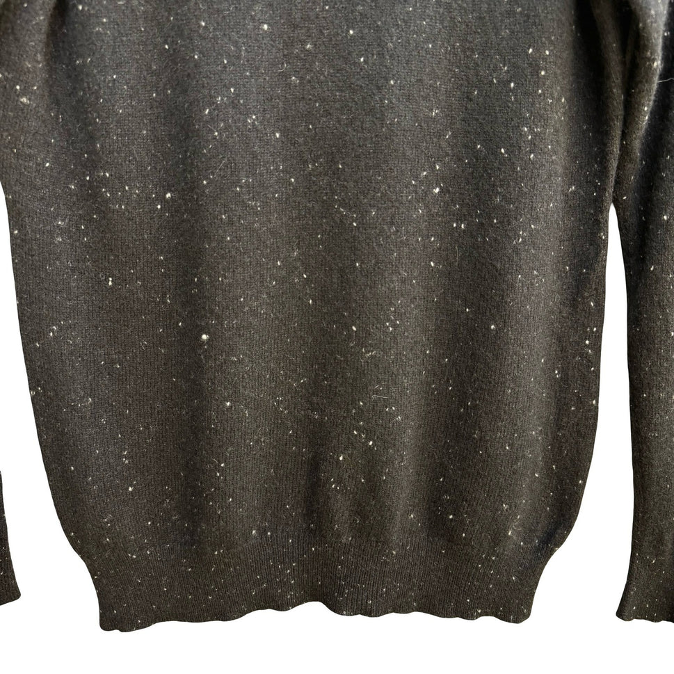 Charter Club Luxury 100% Cashmere Quiet Luxury Minimalist Speckled Sweater S