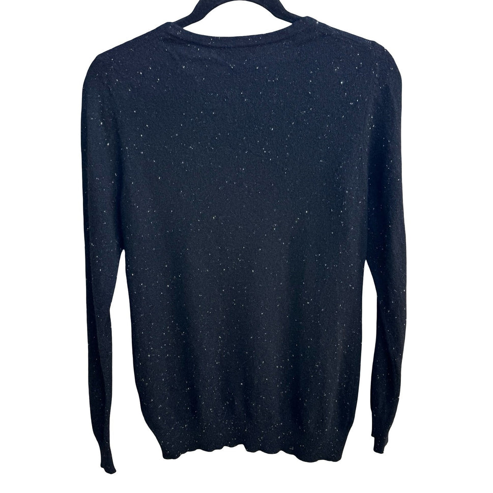 Charter Club Luxury 100% Cashmere Quiet Luxury Minimalist Speckled Sweater S