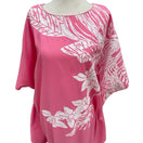 Switch Hans Jutte Hawaii Vintage Pink Floral Kaftan Maxi Dress Batwing Sleeve Made USA 3 image