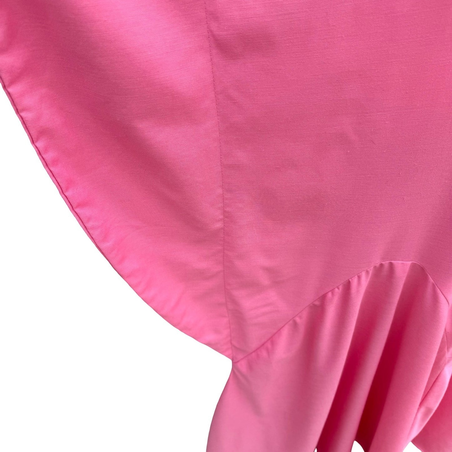 Hans Jutte Hawaii Vintage Pink Floral Kaftan Maxi Dress Batwing Sleeve Made USA