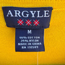 Switch Argyle Womens Yellow Sleeveless Sweater Vest Crew Neck Side Buttons Medium NEW 2 image